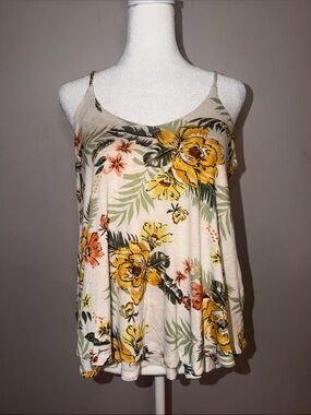Kim & Cami Tropical Floral Print Swing Camisole
